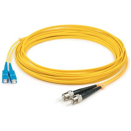 ADD-ON This Is A 2M Angled Sc (Male) To St (Male) Yellow Simplex Riser-Rated ADD-ASC-ST-2MS9SMF